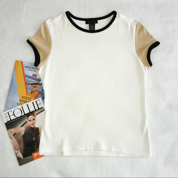 The Limited Tops - the limited stretch beige short sleeve tee